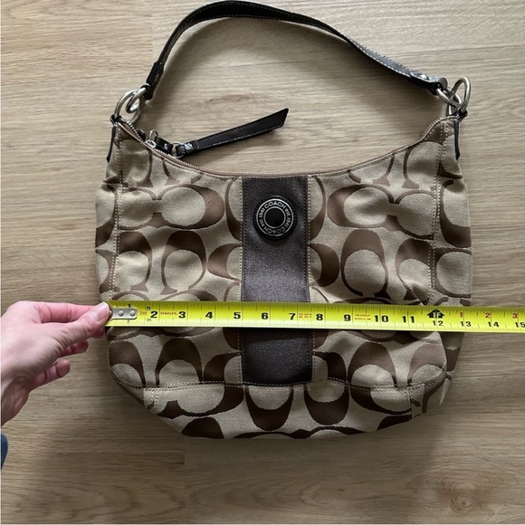 Coach logo canvas bag with dust bag - Picture 3 of 17